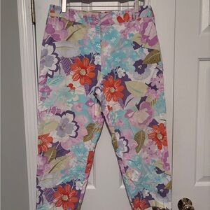 Talbots Floral Print Pants - Multicolor